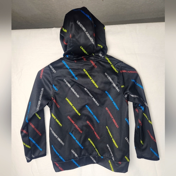 Under Armour MultiColor Hoodie Fleece Youth Small Cold Gear - Picture 2 of 3